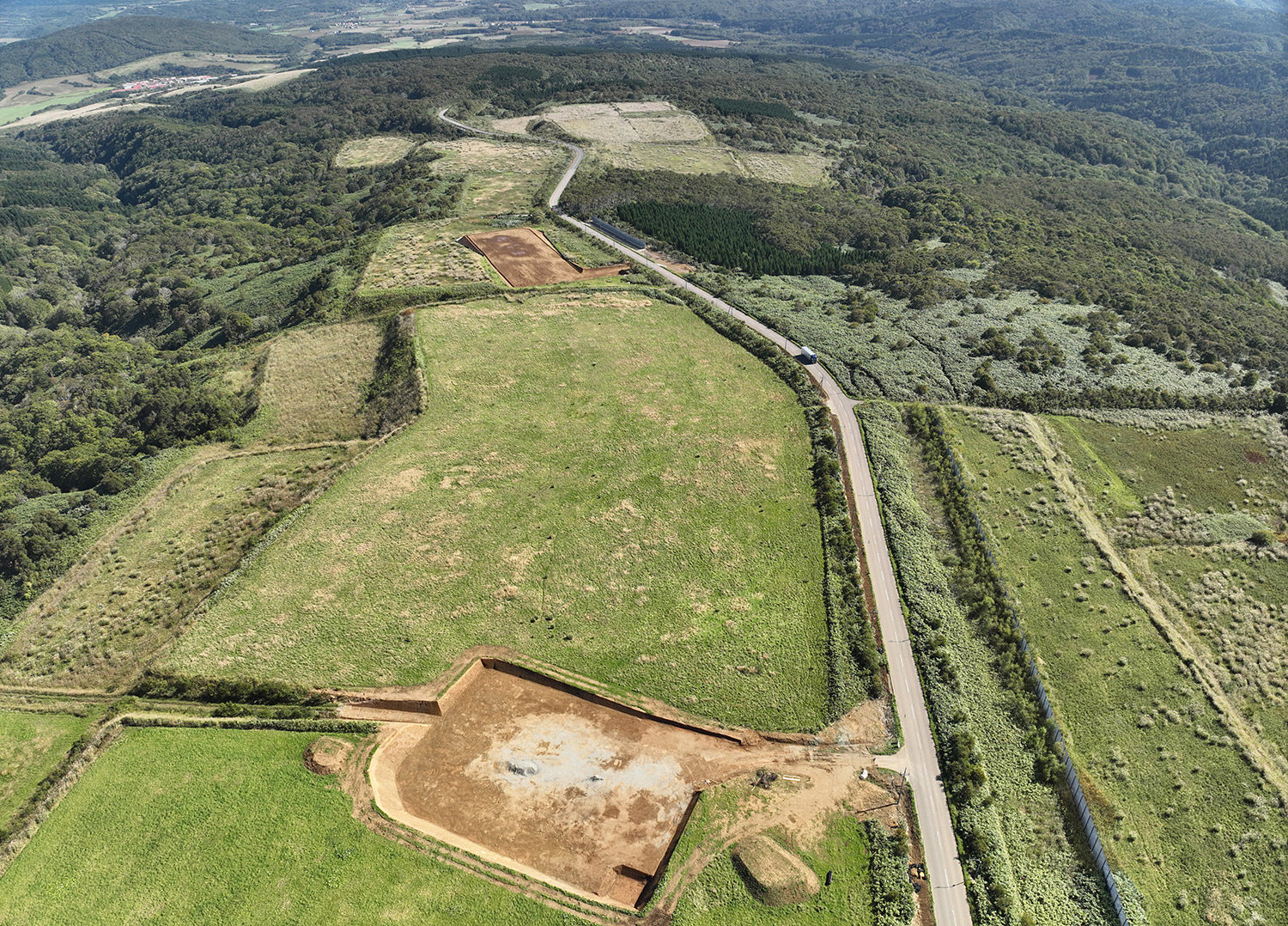 Planned construction site of the Shimamaki-Kuromatsunai Wind Farm (Photo courtesy of Cosmo Eco Power Co., Ltd.)