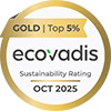 EcoVadisサステナビリティ調査「ゴールド」評価